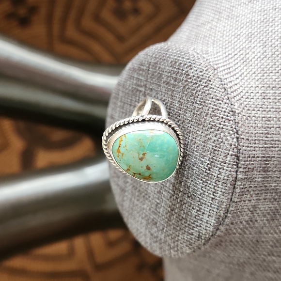 Stunning NWOT Native American Navajo Turquoise & Sterling Ring 💍 💙💚 - Picture 3 of 13